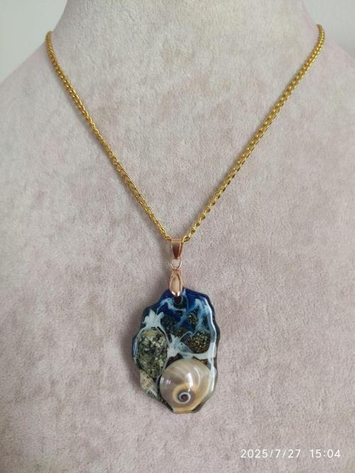 Epoksi Kolye Ucu - 12434