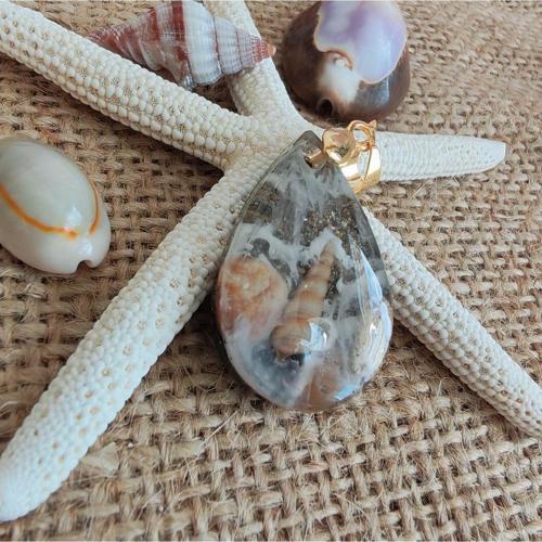 Epoksi Kolye Ucu - 12494