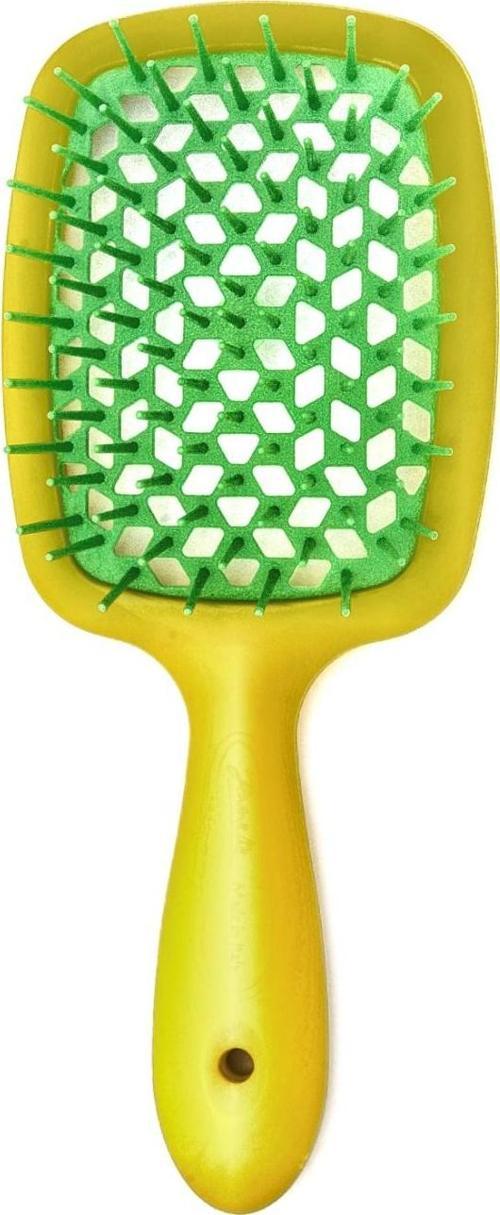 Janeke Superbrush Sarı Yeşil Saç Fırçası