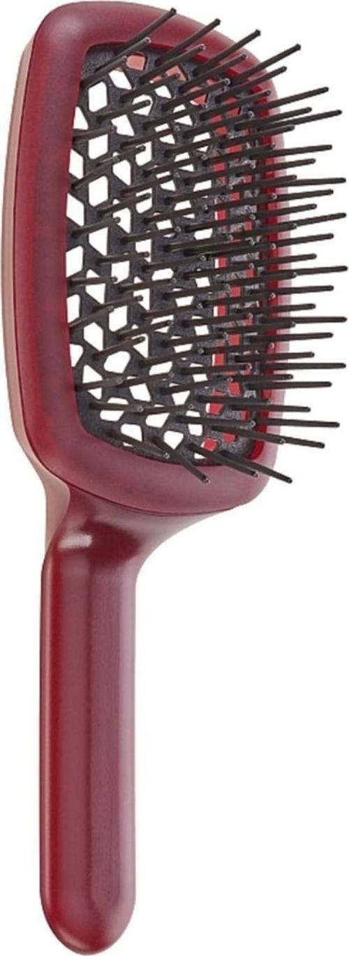 Janeke Curvy M Arkası Açık Koyu Kırmızı Saç Fırçası