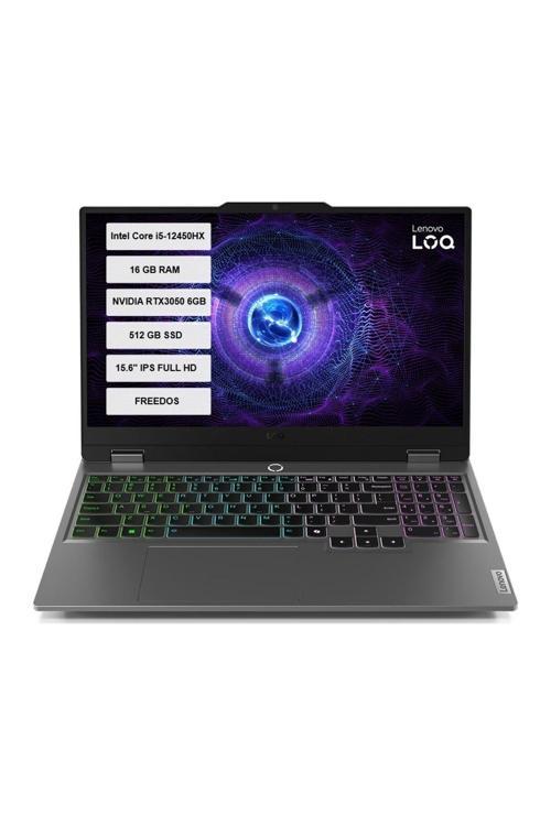 LOQ 15IAX9 83GS00R7TR-02 Intel Core i5-12450HX 16GB 512GB SSD RTX3050 15.6" IPS FreeDos