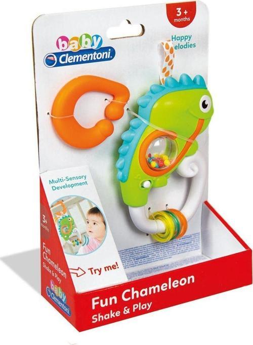 17332 Baby Clementoni İnteraktif Bukalemun Oyuncak / +6 ay Kız Erkek Çocuk Oyuncak Eğitici Oyuncakla