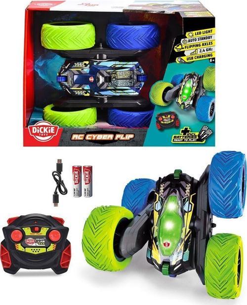 201105010 RC Dickie Uzaktan Kumandalı Akrobatik Cyber Flip Araç Kız Erkek Çocuk Oyuncak Eğitici Oyun