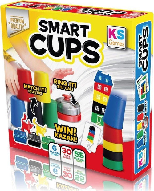 KS Games Smart Cups Akıllı Bardaklar Zeka Oyunu Kız Erkek Çocuk Oyuncak Eğitici Oyuncaklar
