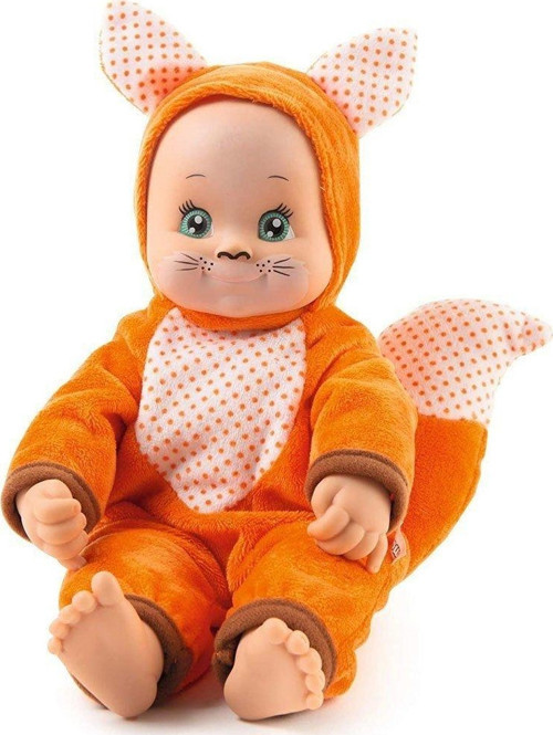 7600210121 Minikiss Hayvan Kıyafetli Bebek 30cm Kız Erkek Çocuk Oyuncak Eğitici Oyuncaklar