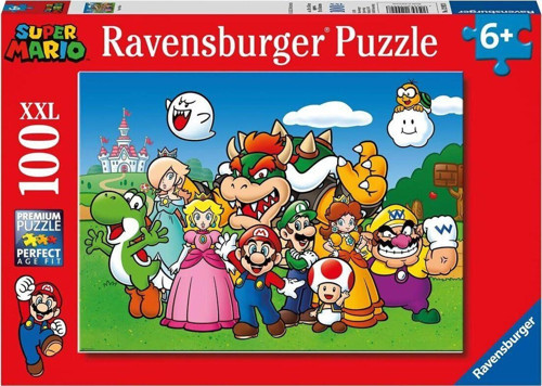 129928 Super Mario Fun 100 parça XXL Ravensburger Puzzle Kız Erkek Çocuk Oyuncak Eğitici Oyuncaklar