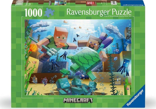 120004219 Minecraft 1000 parça Ravensburger Puzzle Kız Erkek Çocuk Oyuncak Eğitici Oyuncaklar