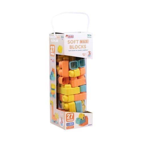 04047 Soft Maxi Bloklar 27 Parça -Dede Kız Erkek Çocuk Oyuncak Eğitici Oyuncaklar