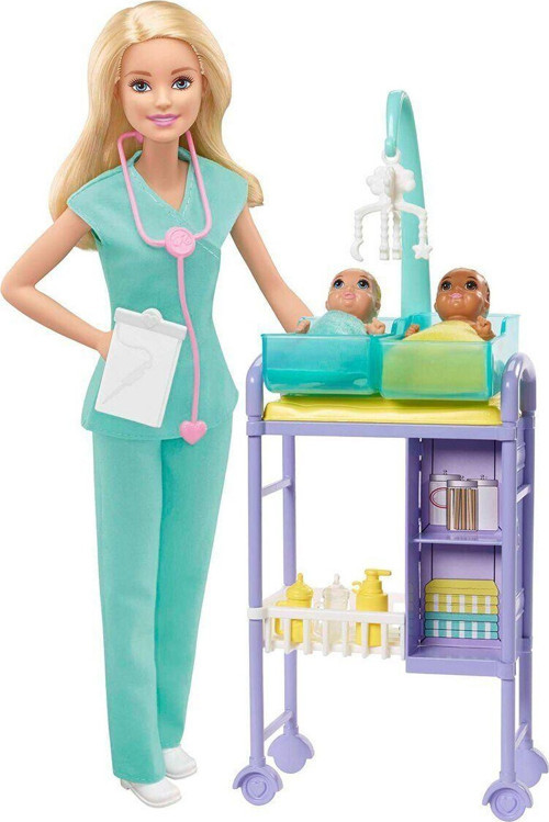GKH23 Barbie Bebek Doktoru - Sarışın Kız Erkek Çocuk Oyuncak Eğitici Oyuncaklar