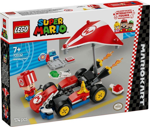 72032 Lego Super Mario Mario Kart – Standard Kart 174 parça +7 yaş Kız Erkek Çocuk Oyuncak Eğitici O