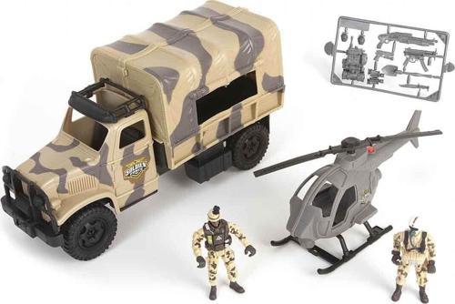 Sesli ve Işıklı Soldier Force Askeri Kamyon Oyun Seti Kız Erkek Çocuk Oyuncak Eğitici Oyuncaklar