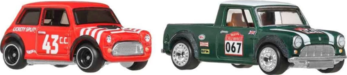 1:64 Hot Wheels Premium Car Culture 2'li Morris Mini Ve 67 Austin Mini Pickup Kız Erkek Çocuk Oyunca