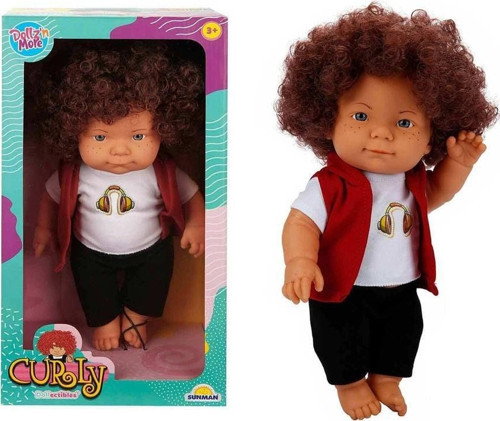 Curly Bebek Tulumlu Elbiseli Et Bebek 35cm Kız Erkek Çocuk Oyuncak Eğitici Oyuncaklar