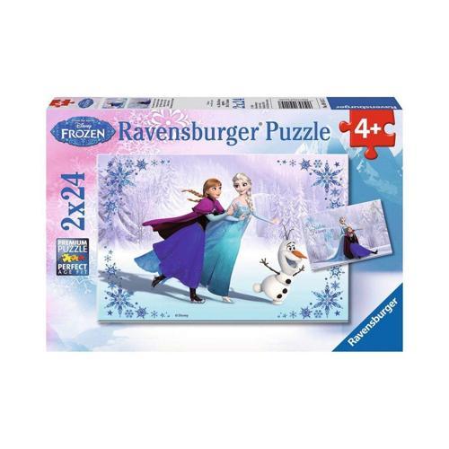91157 Frozen II Sisters Forever 2x24 parça Ravensburger Puzzle Kız Erkek Çocuk Oyuncak Eğitici Oyunc