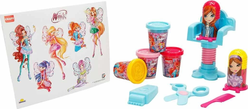Crafy Winx Sihirli Salon Oyun Hamur Seti 15 Parça Kız Erkek Çocuk Oyuncak Eğitici Oyuncaklar