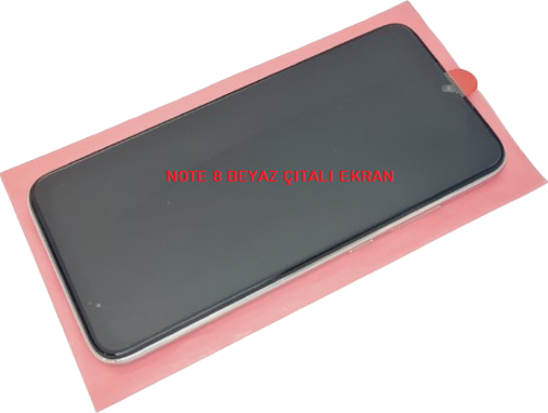 Xiaomi Redmi Note 8 Lcd Ekran Dokunmatik Orijinal (Full ÇITALI BEYAZ)