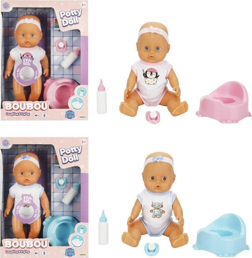 3451 SUN-SABC-DZM-BEBEK SET BOUBOU ALTINI ISLATAN 30CM 2R Kız Erkek Çocuk Oyuncak Eğitici Oyuncaklar