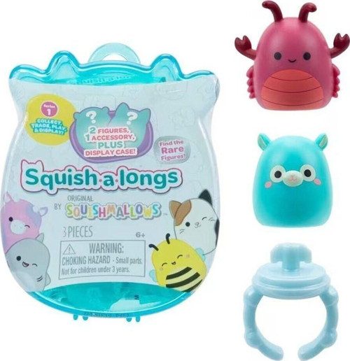 AL0001-1 Squish-a-longs 2 Figür + Yüzük Sürpriz Paket Seri 1 - 1adet Fiyatıdır Kız Erkek Çocuk Oyunc