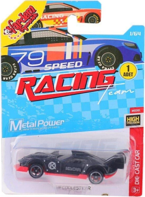 ZQ11311 -Vardem Kartela Metal Tekli Araba 1:64 Kız Erkek Çocuk Oyuncak Eğitici Oyuncaklar