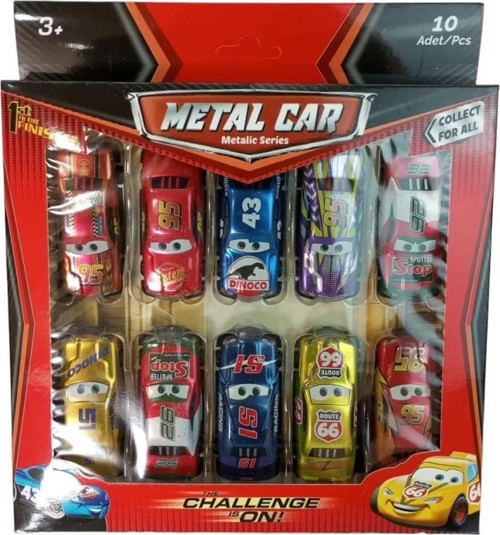 METAL ARABA 10 LU PAKET Kız Erkek Çocuk Oyuncak Eğitici Oyuncaklar
