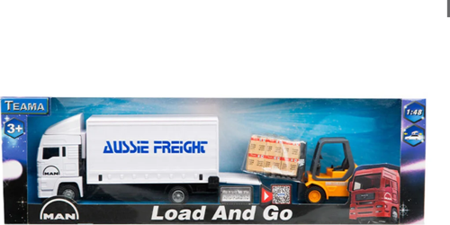Man Beyaz Kamyon ve Forklift Kız Erkek Çocuk Oyuncak Eğitici Oyuncaklar
