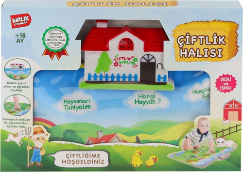 YY-571 A622374TR-U Sesli ve Işıklı Eğitici Çiftlik Halısı Kız Erkek Çocuk Oyuncak Eğitici Oyuncaklar