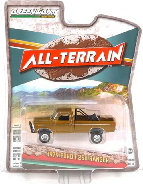 Greenlight 1/64 All-Terrain Series 16- 1979 Ford F250 Ranger Kız Erkek Çocuk Oyuncak Eğitici Oyuncak
