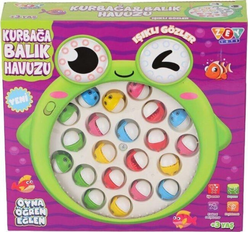 ZEY2041 KURBAĞA VE BALIK HAVUZU Kız Erkek Çocuk Oyuncak Eğitici Oyuncaklar