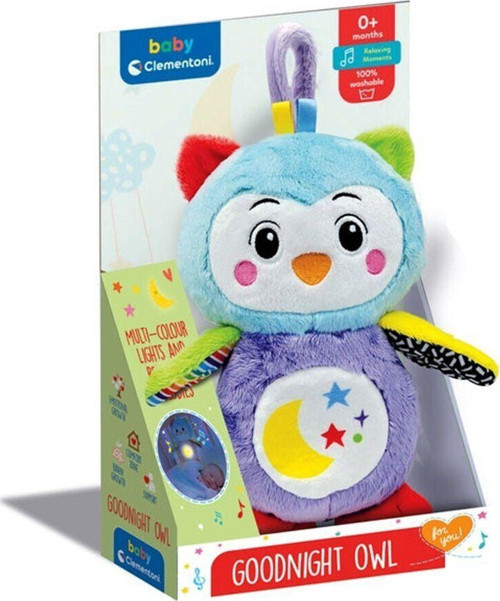 17801 Baby Clementoni - Işıklı Pelüş Baykuş Kız Erkek Çocuk Oyuncak Eğitici Oyuncaklar