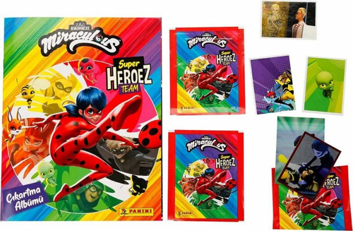Lady Bug ve Super Cat Çıkartma Albümü Kız Erkek Çocuk Oyuncak Eğitici Oyuncaklar