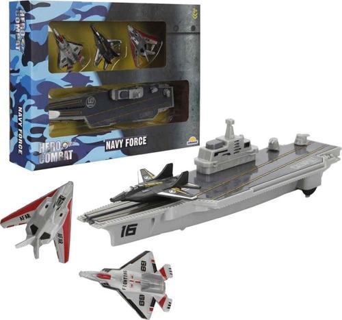 ASKER OYUN SET JET/UÇAK GEMİSİ 4PRÇ Kız Erkek Çocuk Oyuncak Eğitici Oyuncaklar