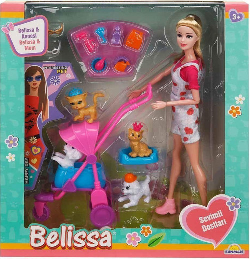 3045 Belissa'nın Annesi ve Sevimli Dostlar 30cm -- 1adet Stokta Olan Gönderilir Kız Erkek Çocuk Oyun