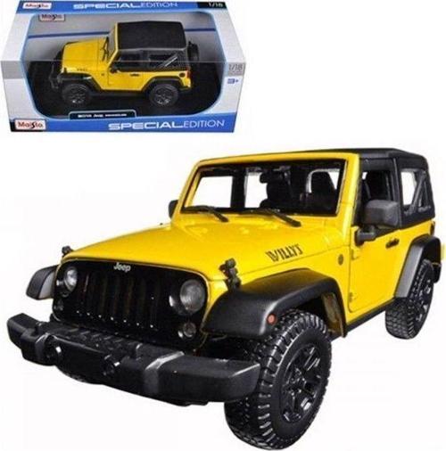 MAIS 31676 Maisto 2014 Jeep Wrangler 1:18 Special Edition Model Araba Kız Erkek Çocuk Oyuncak Eğitic