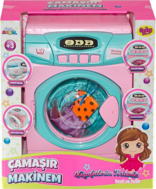 02608 Sesli ve Işıklı Çamaşır Makinesi -Oydaş Kız Erkek Çocuk Oyuncak Eğitici Oyuncaklar