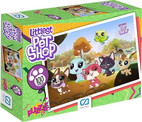 Littlest Pet Shop 100 Parça Kutulu Puzzle Kız Erkek Çocuk Oyuncak Eğitici Oyuncaklar