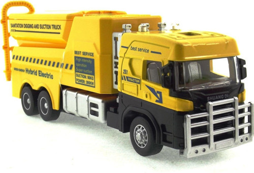 Die Cast Model Çek Bırak Temizlik ( Sanitasyon ) Aracı Kız Erkek Çocuk Oyuncak Eğitici Oyuncaklar