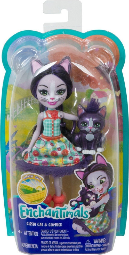 GJX40 Enchantimals Ciesta Cat ve Climber Kız Erkek Çocuk Oyuncak Eğitici Oyuncaklar