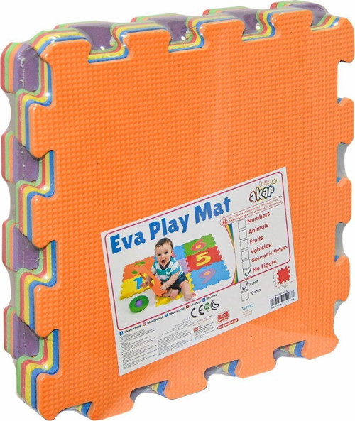 91-006 Eco Eva Yer Matı 33X33-7 mm Düz -Akar Kız Erkek Çocuk Oyuncak Eğitici Oyuncaklar