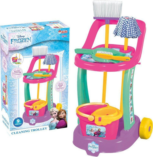03596 FROZEN TEMİZLİK ARABASI Kız Erkek Çocuk Oyuncak Eğitici Oyuncaklar