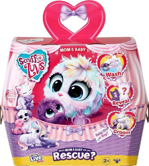 CRU09000 Scruff a Luvs Anne ve Yavrusu 30175 +3 yaş Kız Erkek Çocuk Oyuncak Eğitici Oyuncaklar