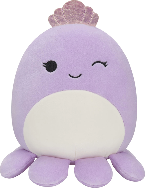 Squishmallow Ahtapot Violet 20cm Kız Erkek Çocuk Oyuncak Eğitici Oyuncaklar