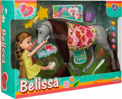 2981 Belissa’nın Süslü Atı 15cm Kız Erkek Çocuk Oyuncak Eğitici Oyuncaklar