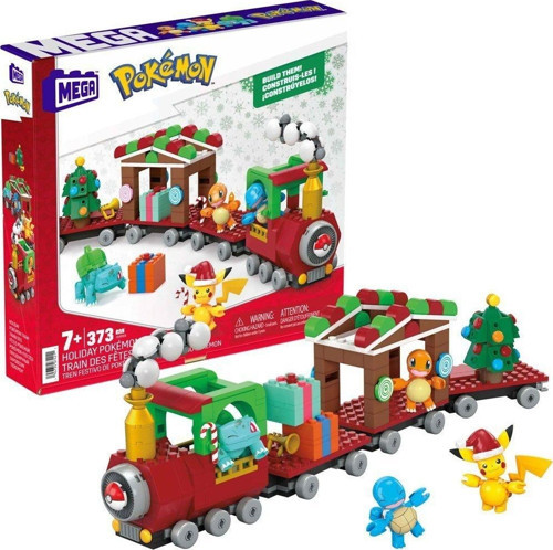 HHP69 MEGA Pokémon™ Tatil Treni 373 parça +7 yaş Kız Erkek Çocuk Oyuncak Eğitici Oyuncaklar