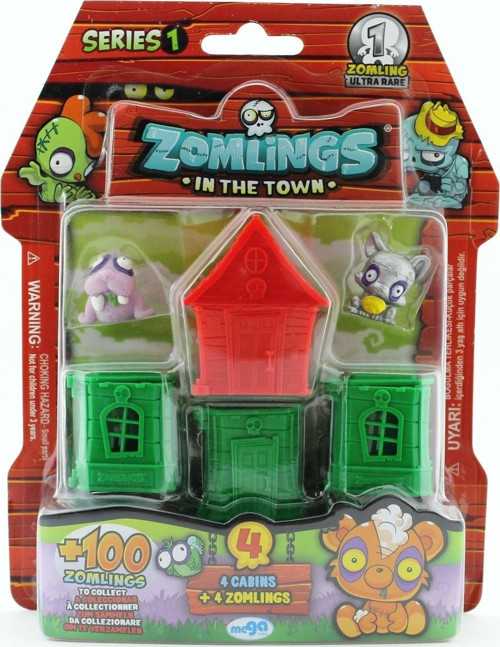 Zomlings 4'Lü Paket Seri 1 Kırmızı Evli P00972 Kız Erkek Çocuk Oyuncak Eğitici Oyuncaklar