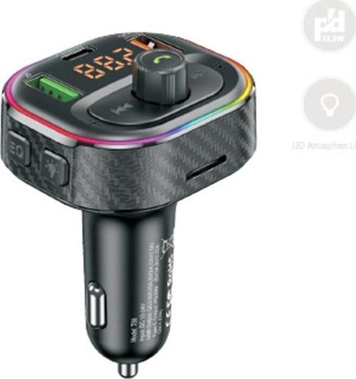 X-Typed Bluetooth FM Transmitter Araç İçi Ultra Hızlı Şarj Aleti  iPhone ve Android Uyumlu Xlevel