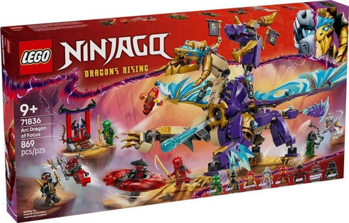 71836 Lego Ninjago Focusun Ark Ejderhası 869 parça +9 yaş Kız Erkek Çocuk Oyuncak Eğitici Oyuncaklar