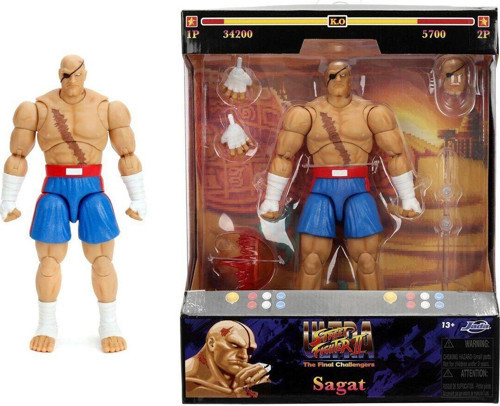 9335171314R00 Street Fighter II Sagat 7 5Figure Kız Erkek Çocuk Oyuncak Eğitici Oyuncaklar
