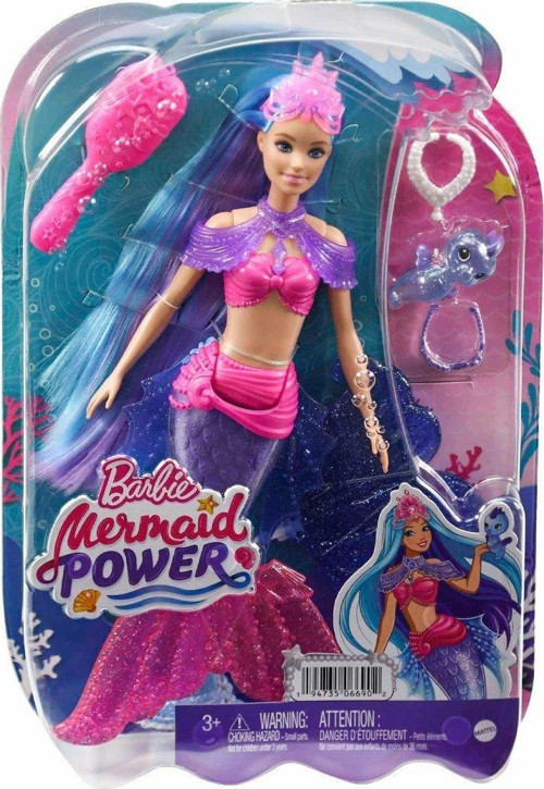 HHG52 Barbie Malibu Deniz Kızı Bebeği Kız Erkek Çocuk Oyuncak Eğitici Oyuncaklar