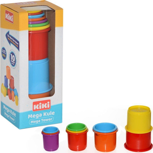 AE-1610 Kiki, Mega Kule / 0-3 yaş Kız Erkek Çocuk Oyuncak Eğitici Oyuncaklar