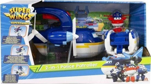 Harika Kanatlar 2 in 1 Police Devriyesi ve Uçağı Kız Erkek Çocuk Oyuncak Eğitici Oyuncaklar